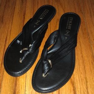 Black Italian sandals